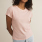 Z Supply Modern Slub Tee-Pink Salt