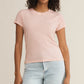 Z Supply Modern Slub Tee-Pink Salt