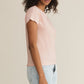 Z Supply Modern Slub Tee-Pink Salt