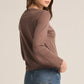 Z Supply Modern Slub L/S Tee-Deep Taupe