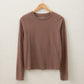 Z Supply Modern Slub L/S Tee-Deep Taupe