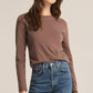 Z Supply Modern Slub L/S Tee-Deep Taupe