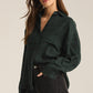 Z Supply River Plaid Button Up-Cyprus Green