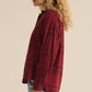 Z Supply River Plaid Button Up-Red Dahlia