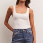 Z Supply Alana So Smooth Bodysuit-White
