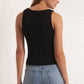 Z Supply Easy Rib Top-Black