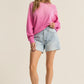 Z Supply Washed Ashore Sweatshirt-Heartbreaker Pink