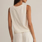 Z Supply Sloane V-Neck Top - Sea Salt