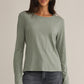 Z Supply Arlet Slub Tee-Sage Green