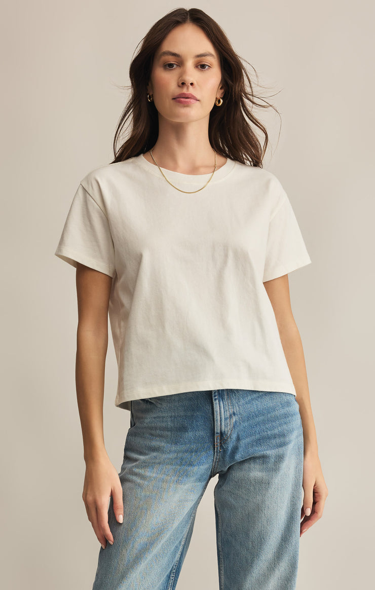 Z Supply Go To Washed Tee - Sea Salt