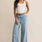 Z Supply Jaidynn Whipstitch Rib Tank - White
