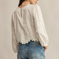 Z Supply Ambroise Embroidered Linen Top - White