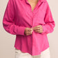 Z Supply Alfie Linen Button Up - Island Pink