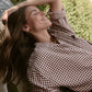 Z Supply River Plaid Button Up - Chocolate Cherry