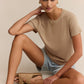 Z Supply Tourist Knit Jersey Tee -Desert Tan