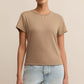 Z Supply Tourist Knit Jersey Tee -Desert Tan