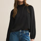 Z Supply Silvana Embroidered Top-Black