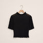 Z Supply Glimpse Lace Top-Black