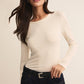 Z Supply Second Skin Long Sleeve Crew - Cloud