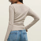 Z Supply Second Skin Long Sleeve Crew - Natural Heather