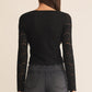 Z Supply Aurora Lace Top-Black