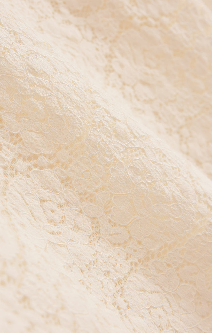 Z Supply Aurora Lace Top-Cloud