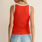 Z Supply Clarke Rib Tank - Lychee