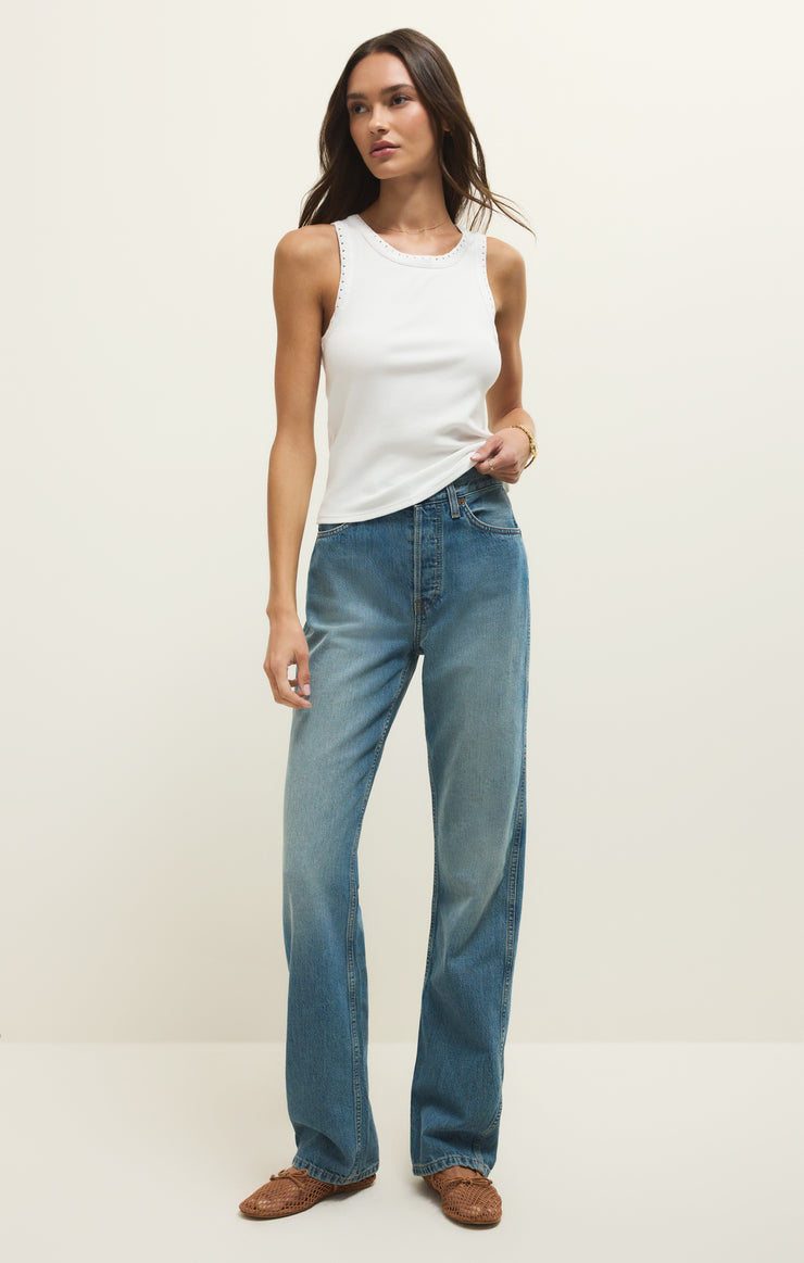Z Supply Clark Rib Tank-White