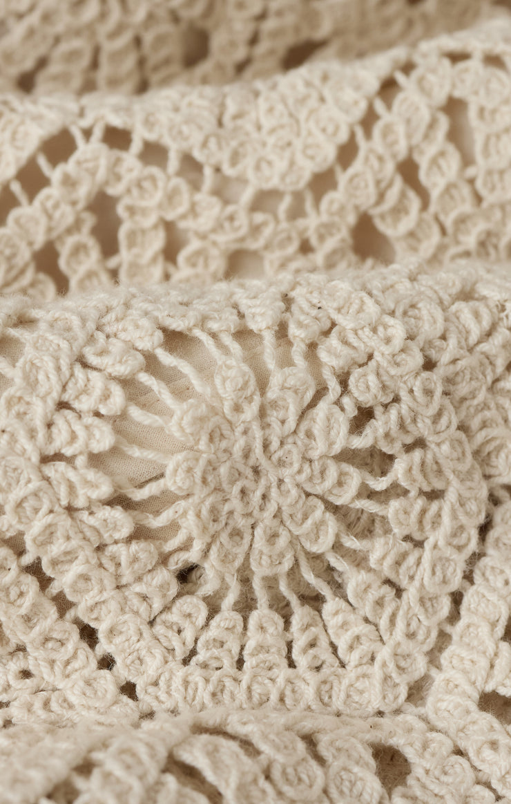 Z Supply Raquel Lace Cropped Top-Natural