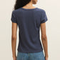 Z Supply Renae Rib S/S Top-Indigo