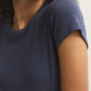 Z Supply Renae Rib S/S Top-Indigo