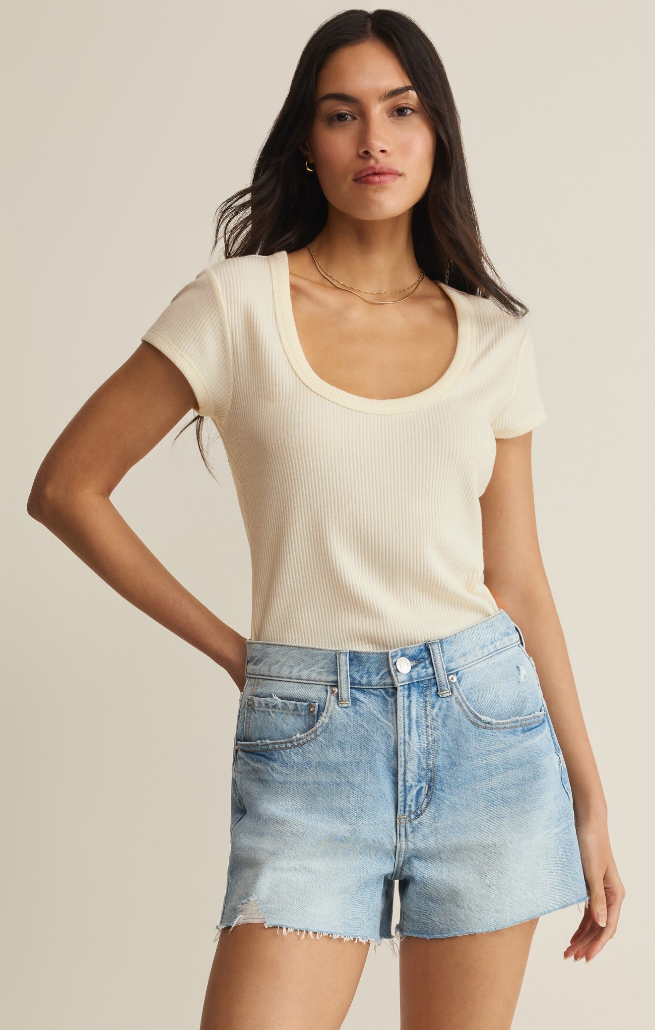 Z Supply Leisurely Tee-Cloud