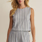 Z Supply Sloane Knit Striped Top - Summer Stone