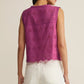 Z Supply Darcy Eyelet Tank - Berry Blush