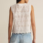 Z Supply Darcy Eyelet Tank - White