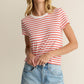Z Supply Junie Striped Tee - Lychee