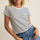 Z Supply Junie Striped Tee - True Navy