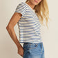 Z Supply Junie Striped Tee - True Navy