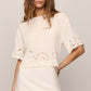 Z Supply Daya Embroidered Top-White