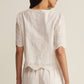 Z Supply Oceanside Embroidered Top - White