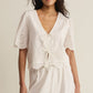Z Supply Oceanside Embroidered Top - White