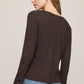 Z Supply Junie L/S Tee-Cocoa Bean