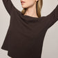 Z Supply Junie L/S Tee-Cocoa Bean