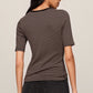 Z Supply Freida Striped Tee-Wild Mushroom