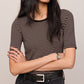 Z Supply Freida Striped Tee-Wild Mushroom