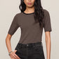 Z Supply Freida Striped Tee-Wild Mushroom