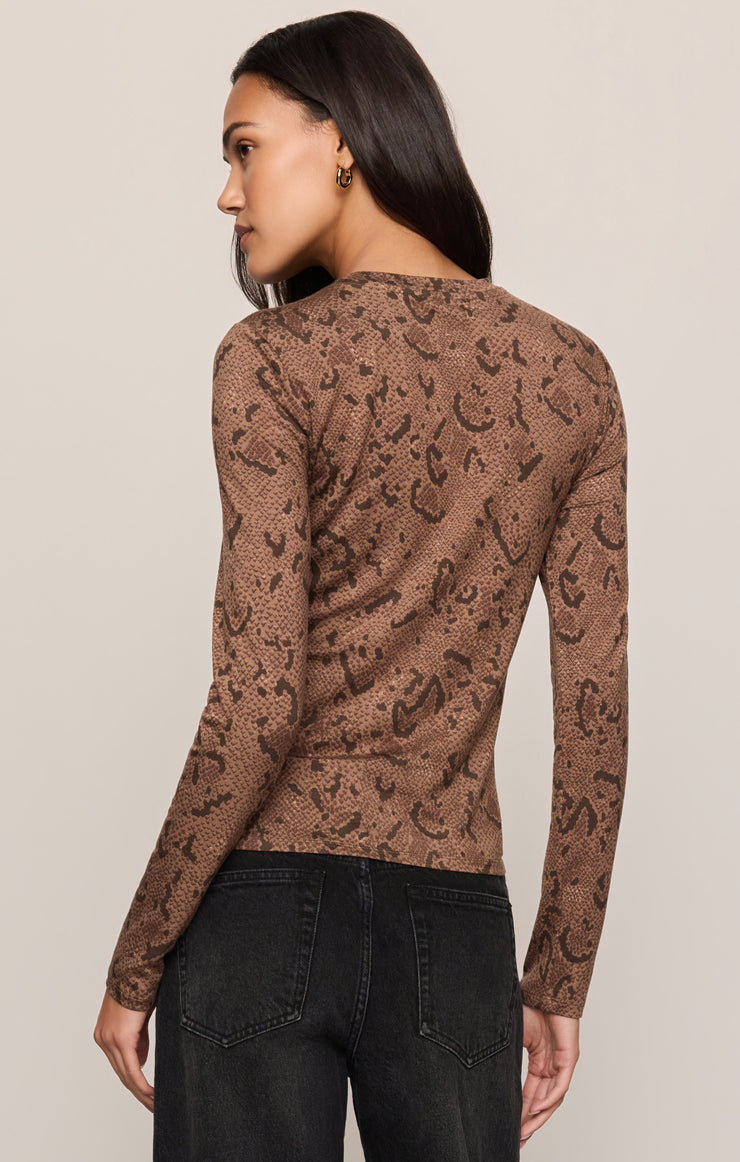 Z Supply Onyx Snake Top-Cocoa Bean