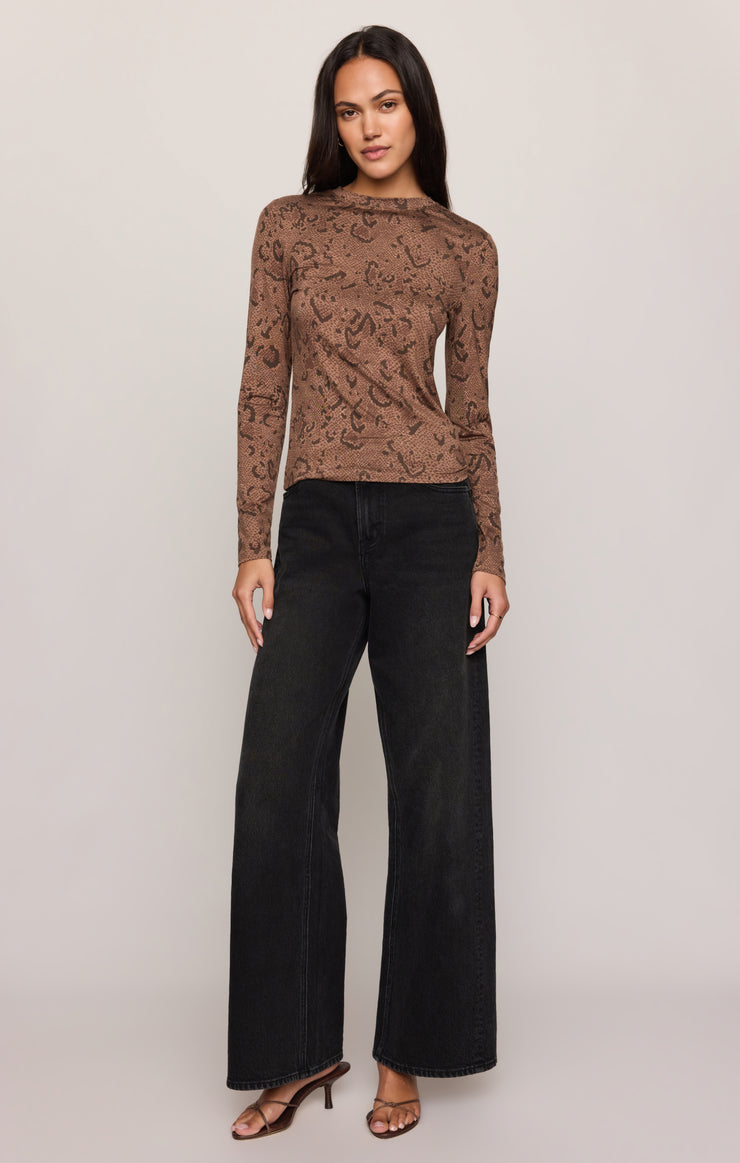 Z Supply Onyx Snake Top-Cocoa Bean
