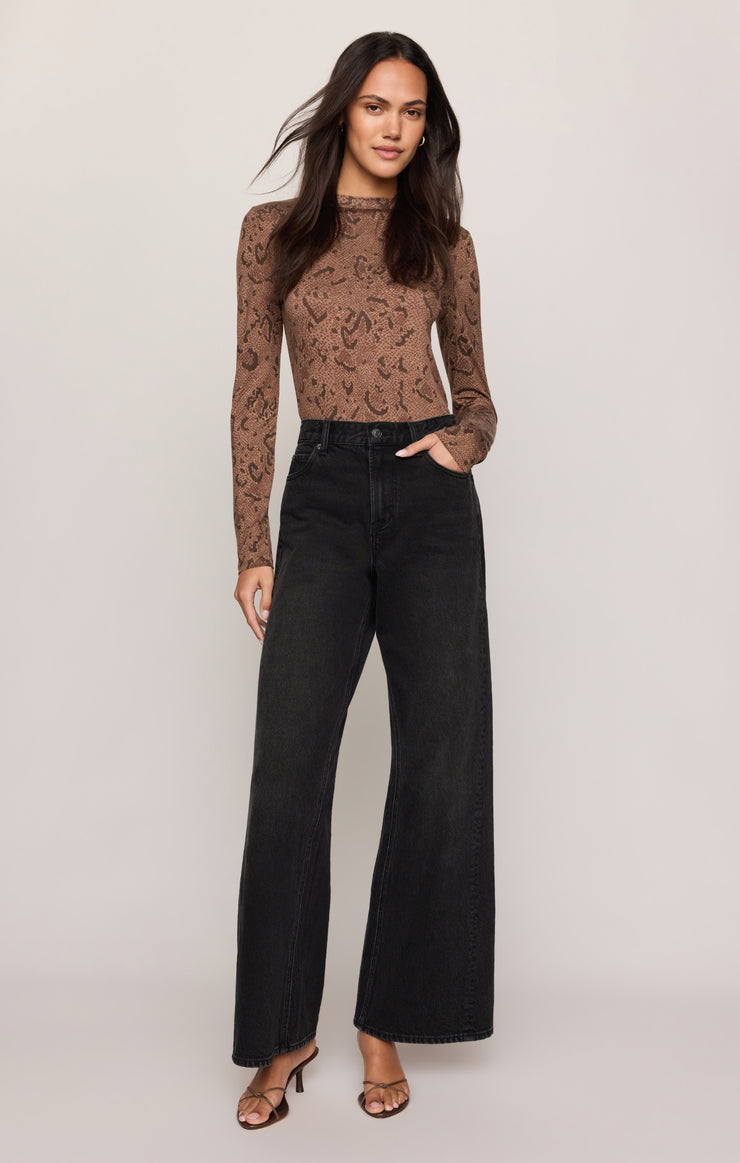 Z Supply Onyx Snake Top-Cocoa Bean