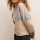 Z Supply Rosi Blocked Sweater-Heather Grey